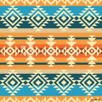 Picture of Navajo style geometric seamless pattern